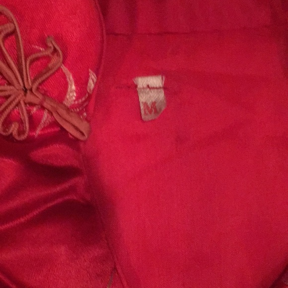 Oriental silk blazer RED - Picture 4 of 8
